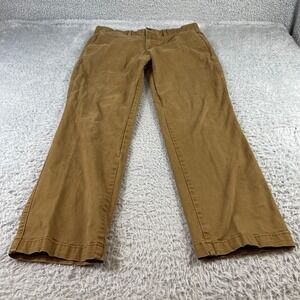Gap Essential Khaki Straight Leg Pants Mens 32x30 Brown Tan Flat Front Chino